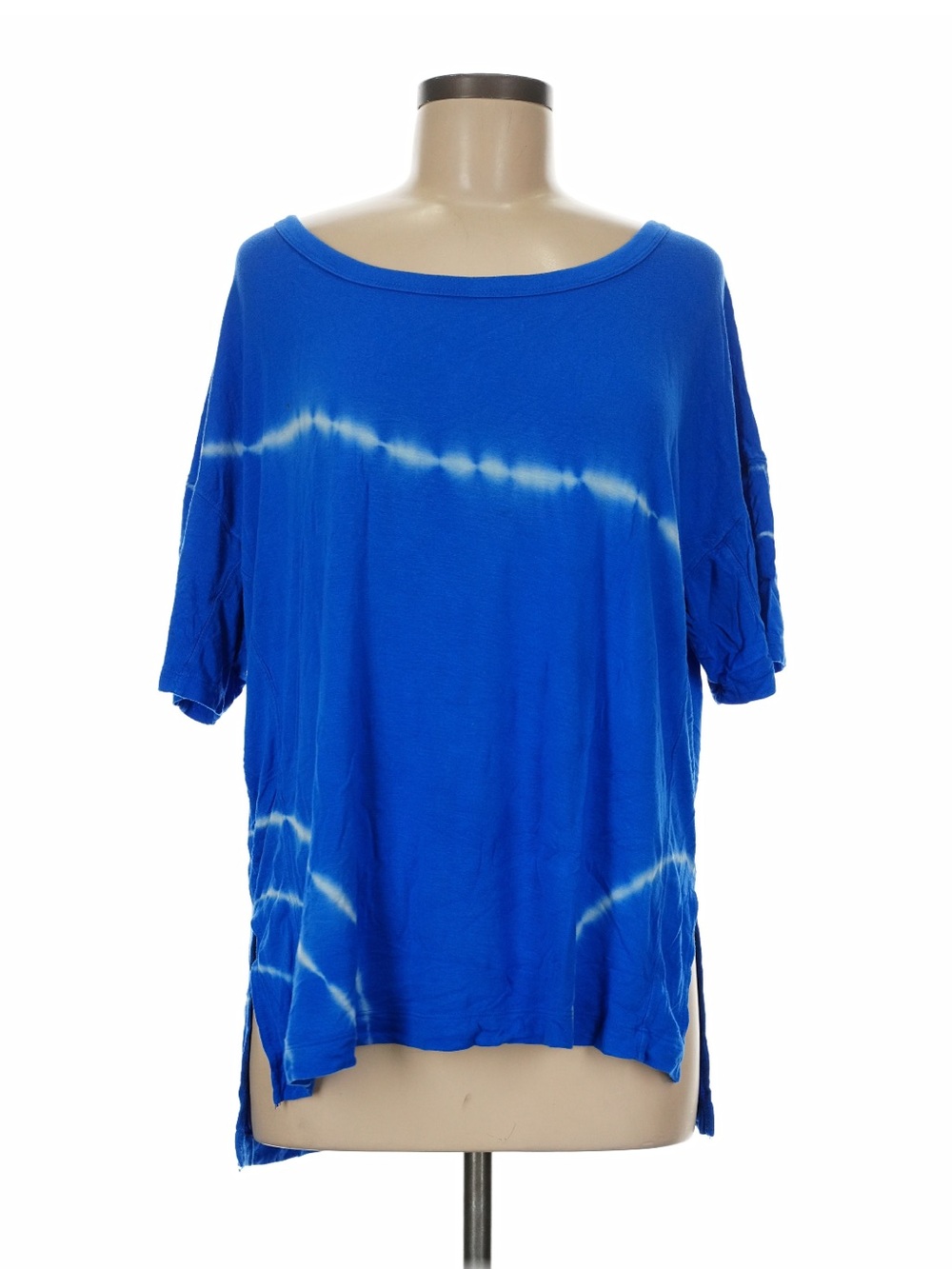 JoyLab Blue Tie-Dye Short Sleeve Top